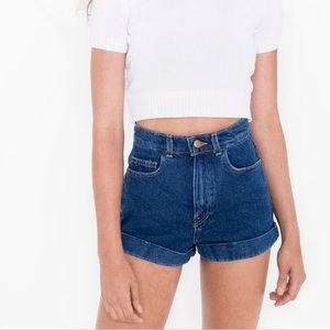 VINTAGE HIGH WAIST AMERICAN APPAREL JEAN SHORTS 24